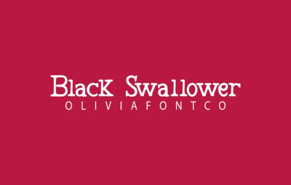 Black Swallower: A Romantic Handwritten Font for Crafters and Designers