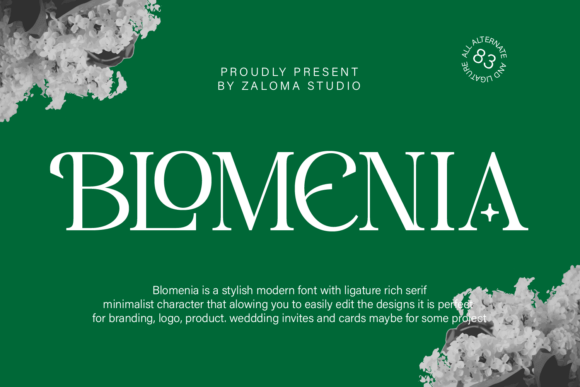Blomenia: A Serif Font That Brings Elegance to Modern Branding