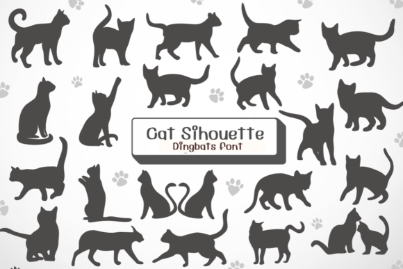 Cat Sihouette: A Feline-Friendly Font for Editorial Design