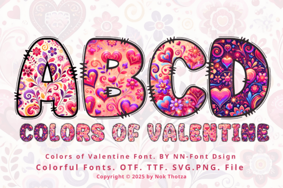 Colors of Valentine Font: A Romantic Typographic Solution for Web Design