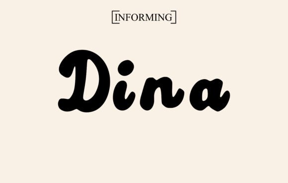 Dina: A Display Font for Crafters and Product Creators