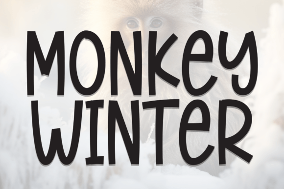 Monkey Winter: A Playful Display Font for Digital Design