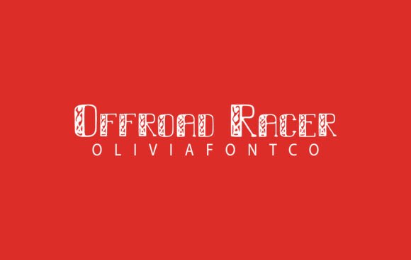 Offroad Racer: A Font for Crafting with Character