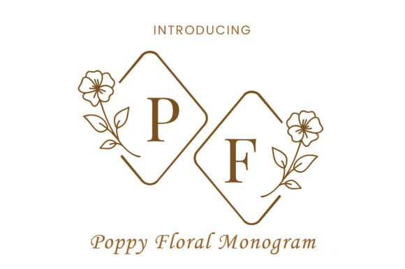 Poppy Floral Monogram: A Bold Choice for Web Design