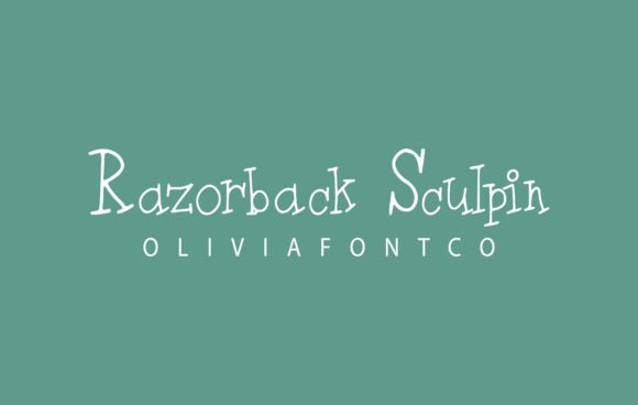 Razorback Sculpin: A Serif Font for Handmade Crafters