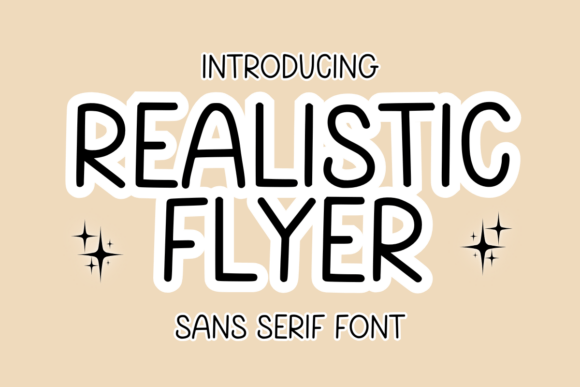 Realistic Flyer: A Font That Breathes Life Into Digital Design