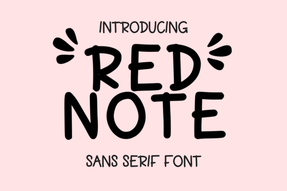 Red Note: A Font That Speaks to the Heart of Handmade Design
