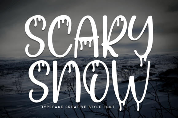 Scary Snow: A Playful Display Font for Editorial Design