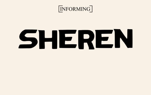 Sheren: A Display Font for Editorial Elegance