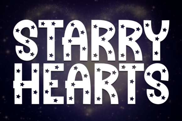 Starry Hearts: A Display Font for Heartfelt Web Design