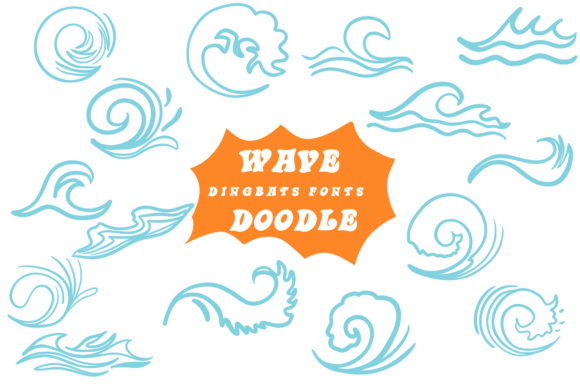 Wave Doodle: A Creative Font for Branding and Design