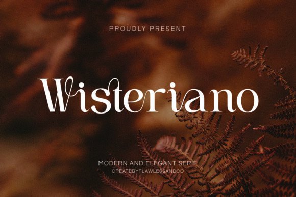 Wisteriano: A Serif Font That Elevates Brand Campaigns